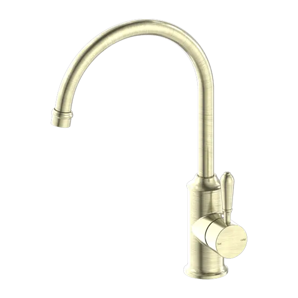 YORK SINK MIXER gooseneck spout with Metal or Porcelain Handle Nero tapware