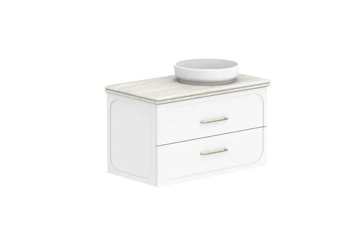 Madden Wall Hung Vanity with 40mm double bull nose top ADP