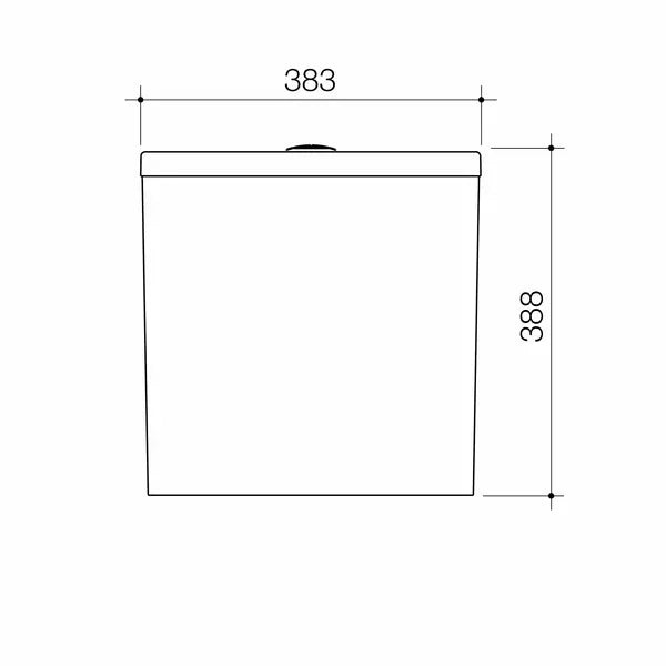Urbane II Bidet Cleanflush® Wall Faced extended height Close Coupled Toilet Suite (with GermGard®) - Back Entry Caroma