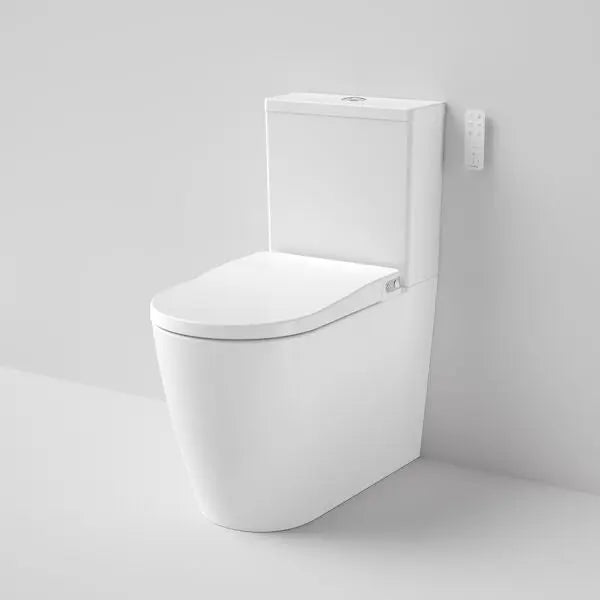 Urbane II Bidet Cleanflush® Wall Faced extended height Close Coupled Toilet Suite (with GermGard®) - Back Entry Caroma