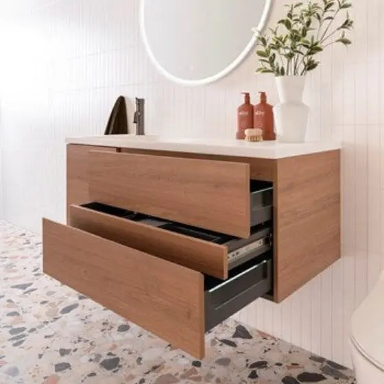 Drift Wall Hung Vanity with solid surface integrated top/basin ADP