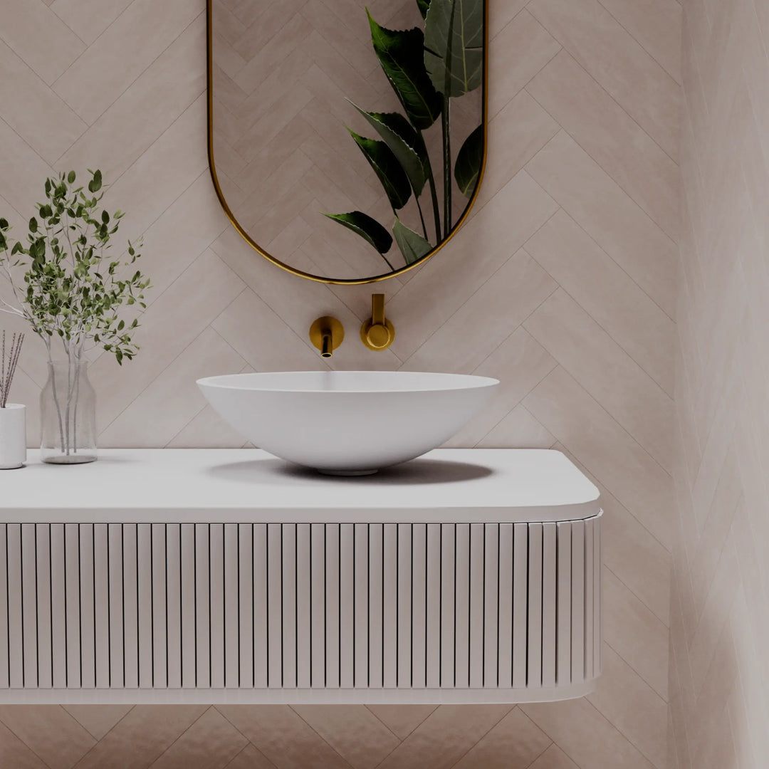 Pearl Above Counter Stone Basin - various finishes PIETRA BIANCA