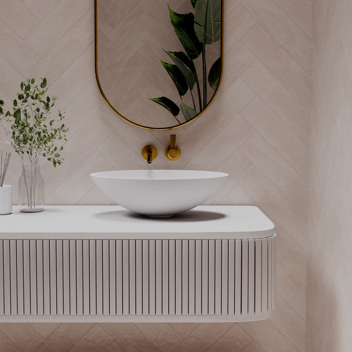 Pearl Above Counter Stone Basin - various finishes PIETRA BIANCA