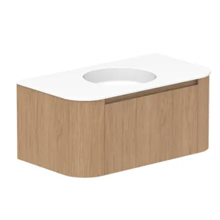 Surry Curved Vanity, 750, 900, 1200, 1500 and 1800mm ADP