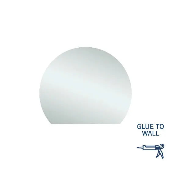 D-Shaped Polished Mirror - Demister Optional Thermogroup