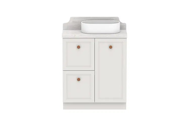 Mabel Ensuite (390mm depth) Door &amp; Drawer Vanity with stone top - wall hung or freestanding ADP