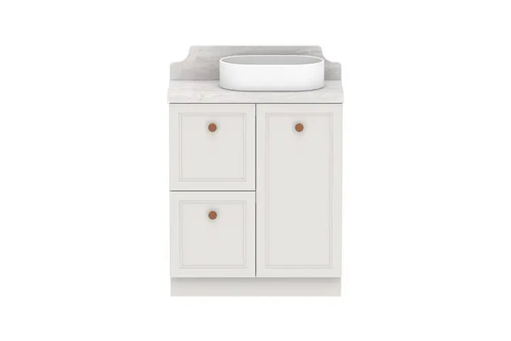 Mabel Ensuite (390mm depth) Door &amp; Drawer Vanity with stone top - wall hung or freestanding ADP