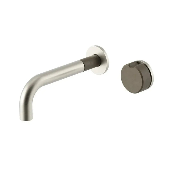 Meir X Nood Co. Alchemy Series Progressive Wall Mixer Set - Brushed Nickel Meir
