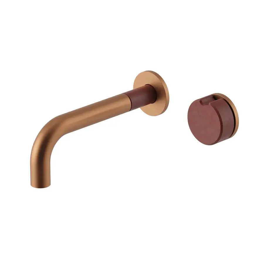 Meir X Nood Co. Alchemy Series Progressive Wall Mixer Set - Lustre Bronze Meir