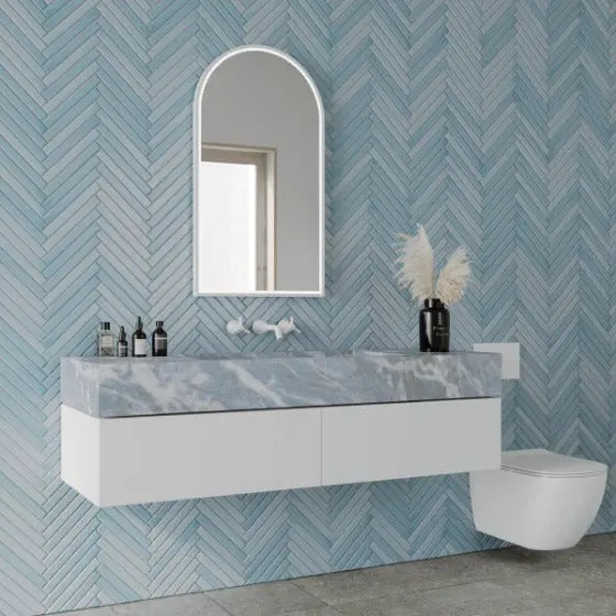 ARCH LED Mirror, 500*900mm, frameless or coloured frames Remer