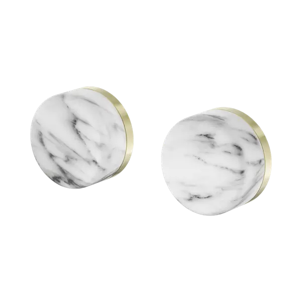 Serenity Wall Top Assembly Brushed Gold Trim Nero tapware