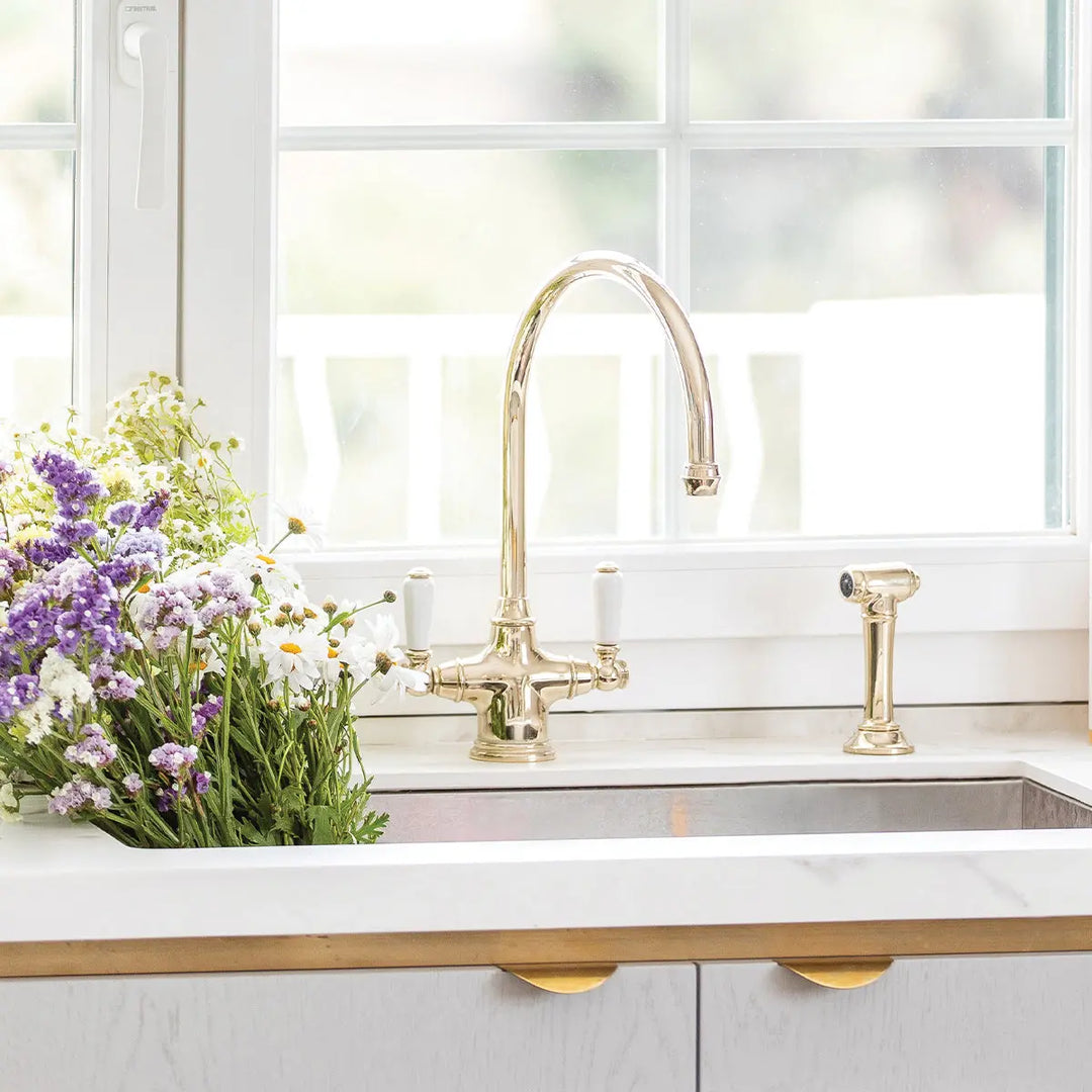 Ribble Kitchen Mixer with Spray Rinse Perrin & Rowe