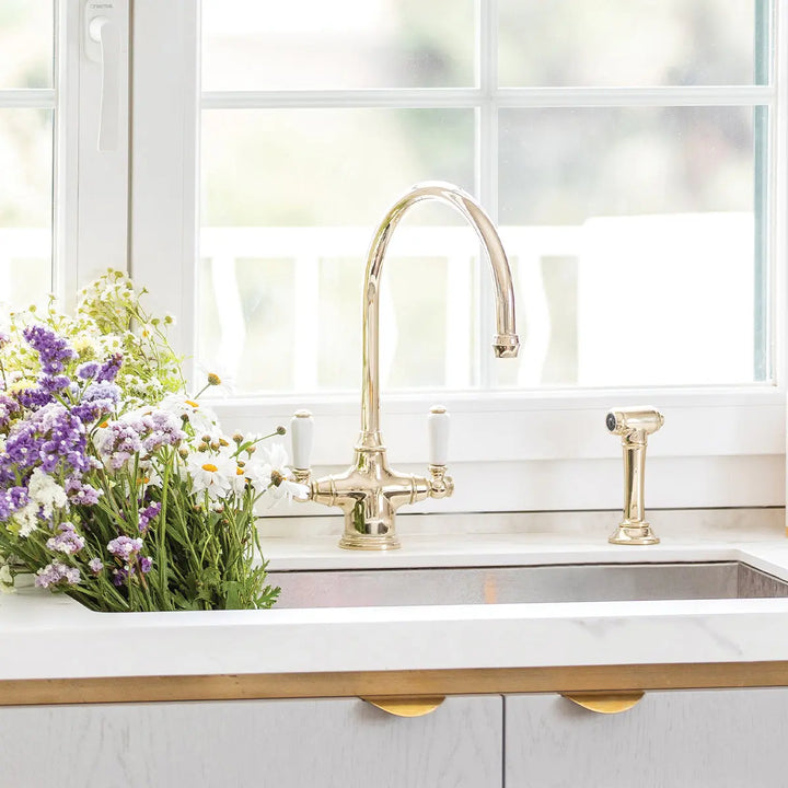 Ribble Kitchen Mixer with Spray Rinse Perrin &amp; Rowe