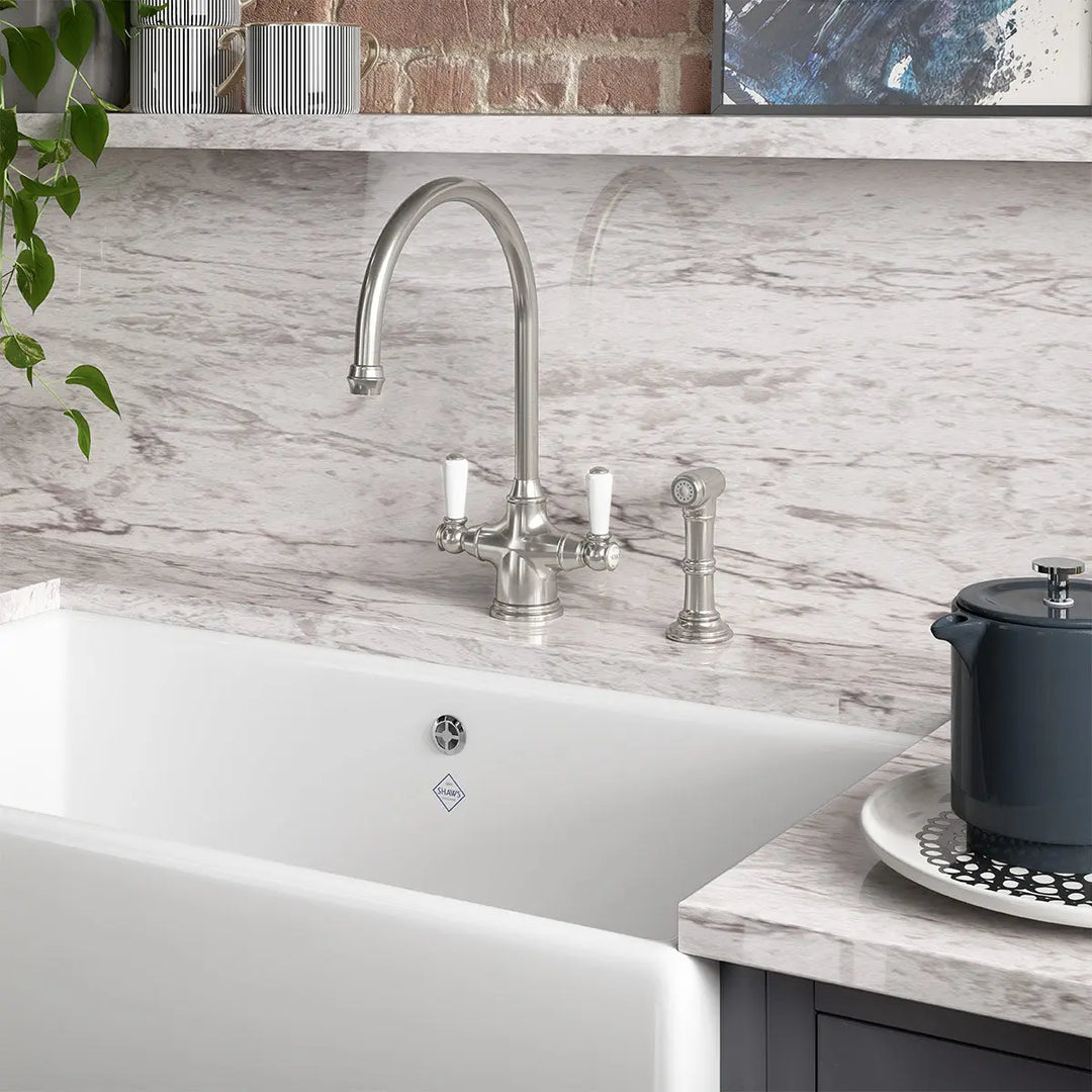 Ribble Kitchen Mixer with Spray Rinse Perrin &amp; Rowe