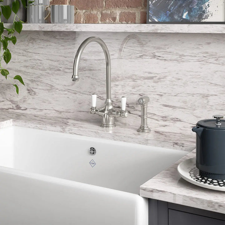 Ribble Kitchen Mixer with Spray Rinse Perrin &amp; Rowe