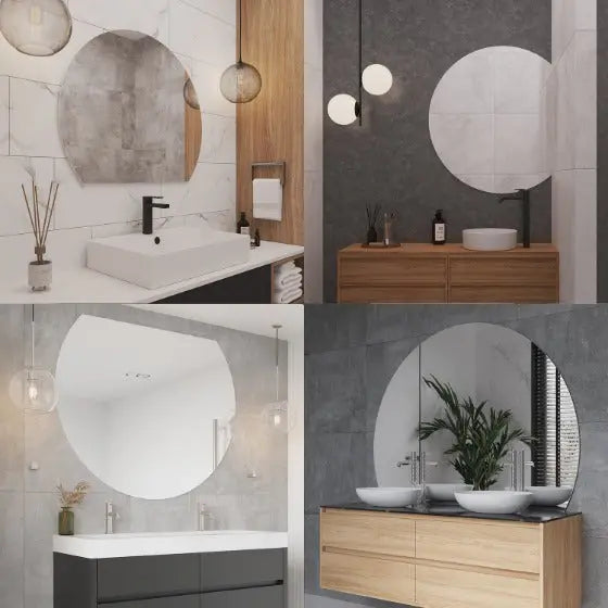 D-Shaped Polished Mirror - Demister Optional Thermogroup