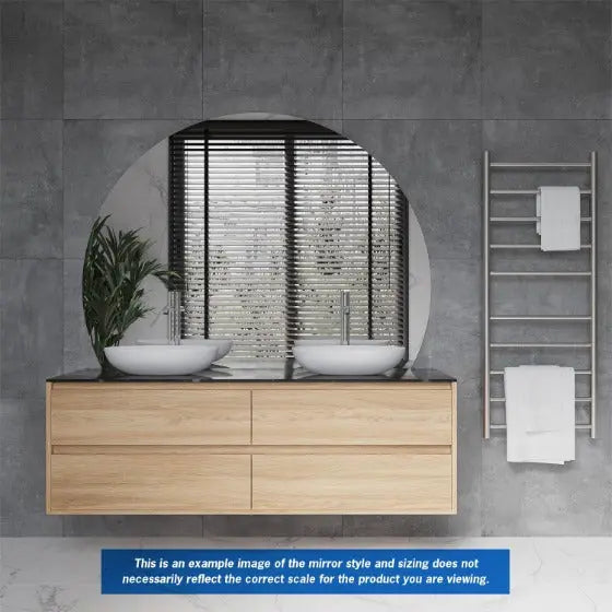D-Shaped Polished Mirror - Demister Optional Thermogroup