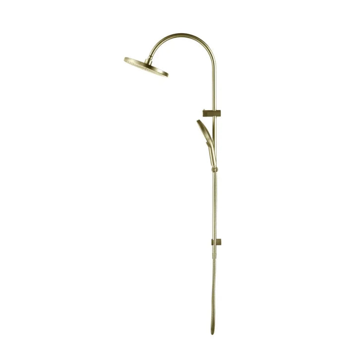 Mica Fluted Gooseneck Dual Shower Rail Bella Vista