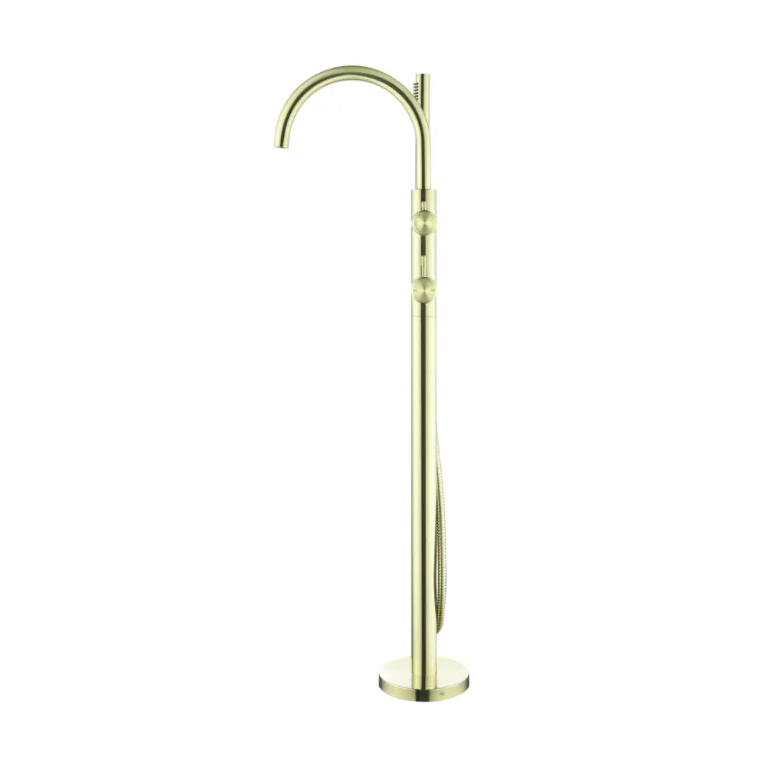 Mica Fluted Freestanding Bath Mixer with Hand Shower Bella Vista