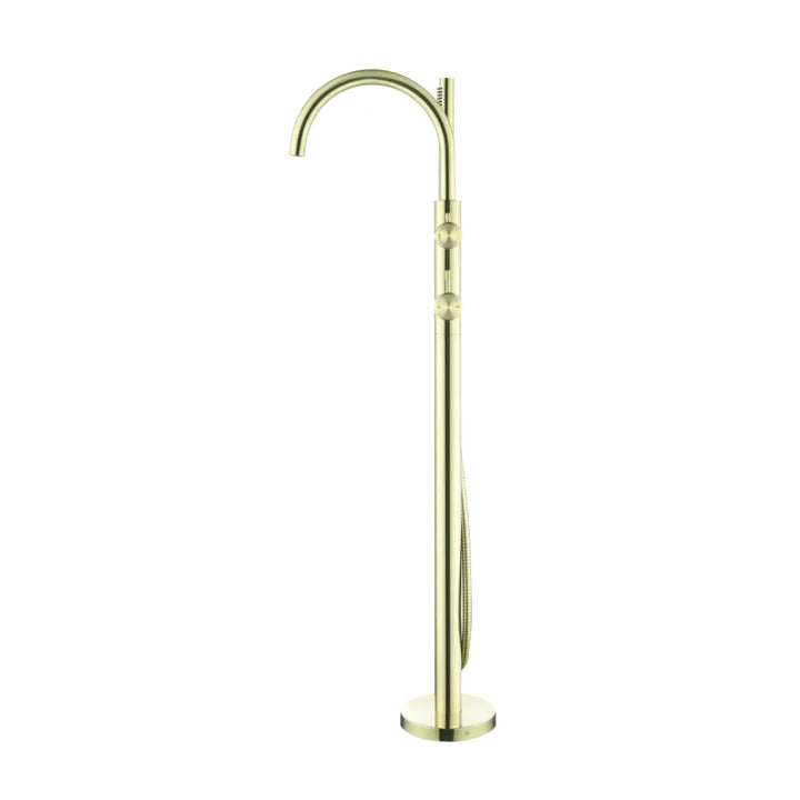 Mica Fluted Freestanding Bath Mixer with Hand Shower Bella Vista