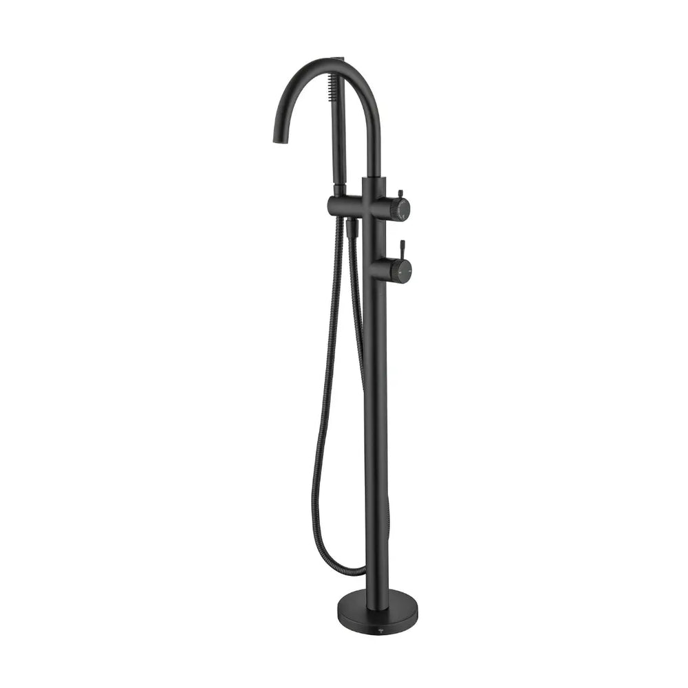 Mica Fluted Freestanding Bath Mixer with Hand Shower Bella Vista