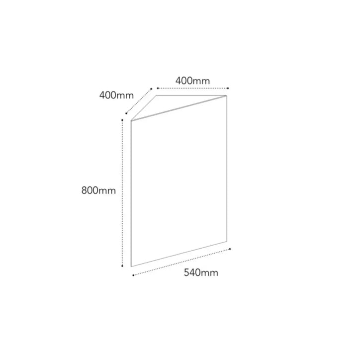 Glacier Corner Mirrored Shaving Cabinet - Various finishes ADP