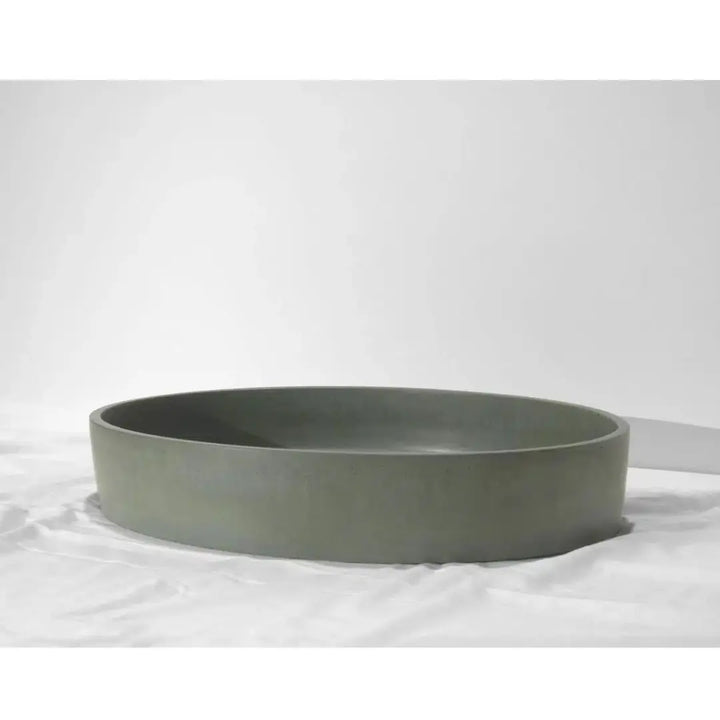 Oblong Concrete Basin Above Counter Concrete Republic