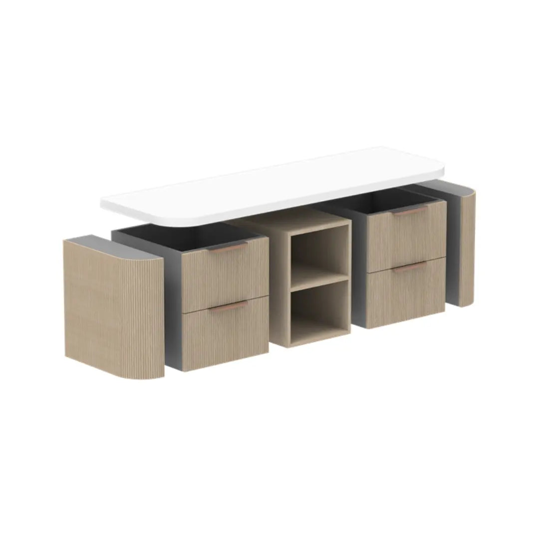 Modular Thirroul Wall Hung vanity with stone top ADP