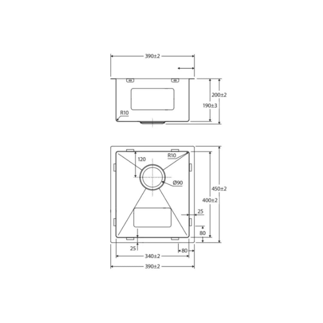 Hana 27L Single Kitchen Sink Fienza
