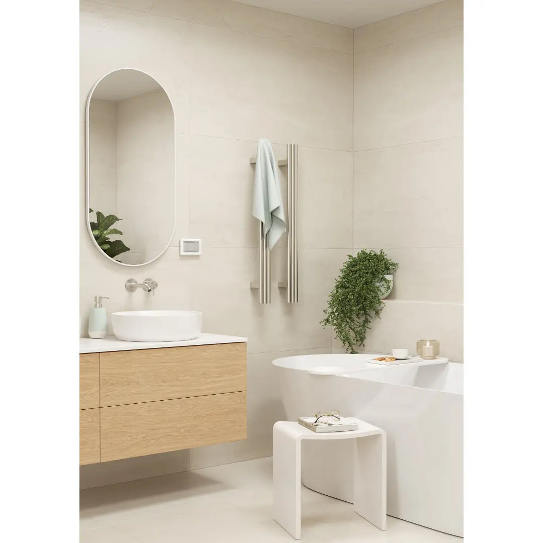Triple Tube Vertical Single Heated Towel Rail Thermogroup
