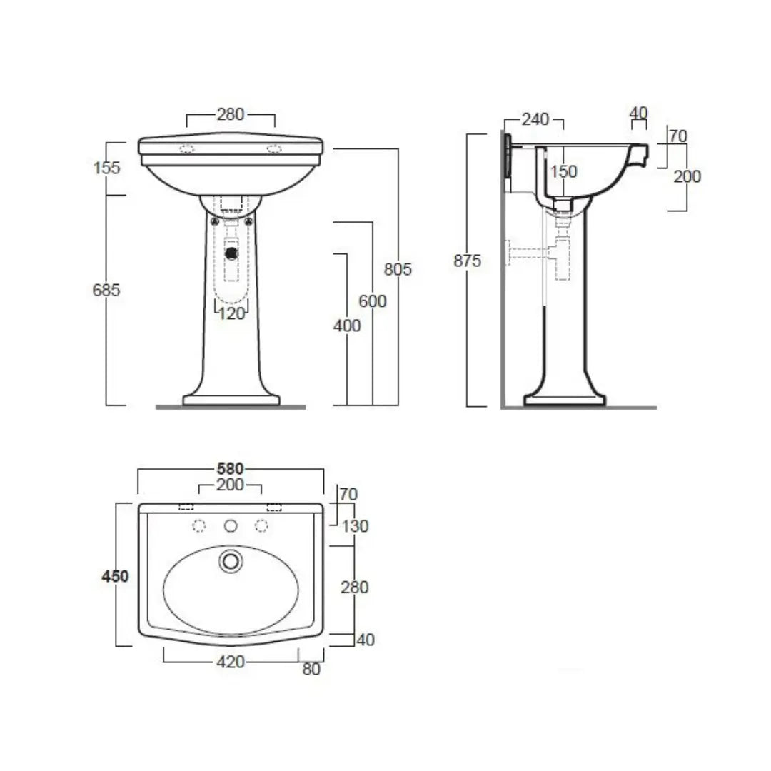 Claremont Basin and Pedestal Turner Hastings