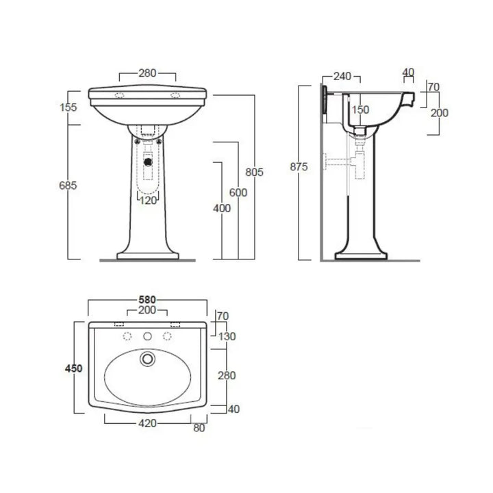 Claremont Basin and Pedestal Turner Hastings