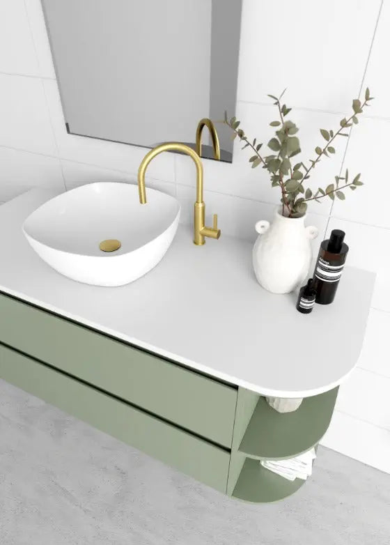 Avion Wall Hung Vanity with top and basin Marquis
