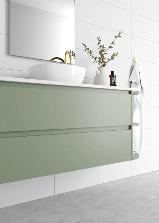 Avion Wall Hung Vanity with top and basin Marquis