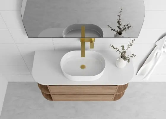 Avion Wall Hung Vanity with top and basin Marquis