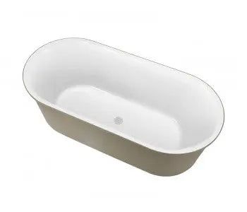 BERG Soft Sand finish Freestanding Bath 1500 or 1700mm - solid surface &amp; acrylic Belbagno