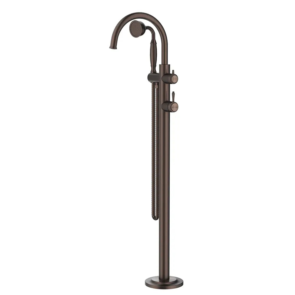 Mica Heritage Freestanding Bath Mixer with Hand Shower Bella Vista