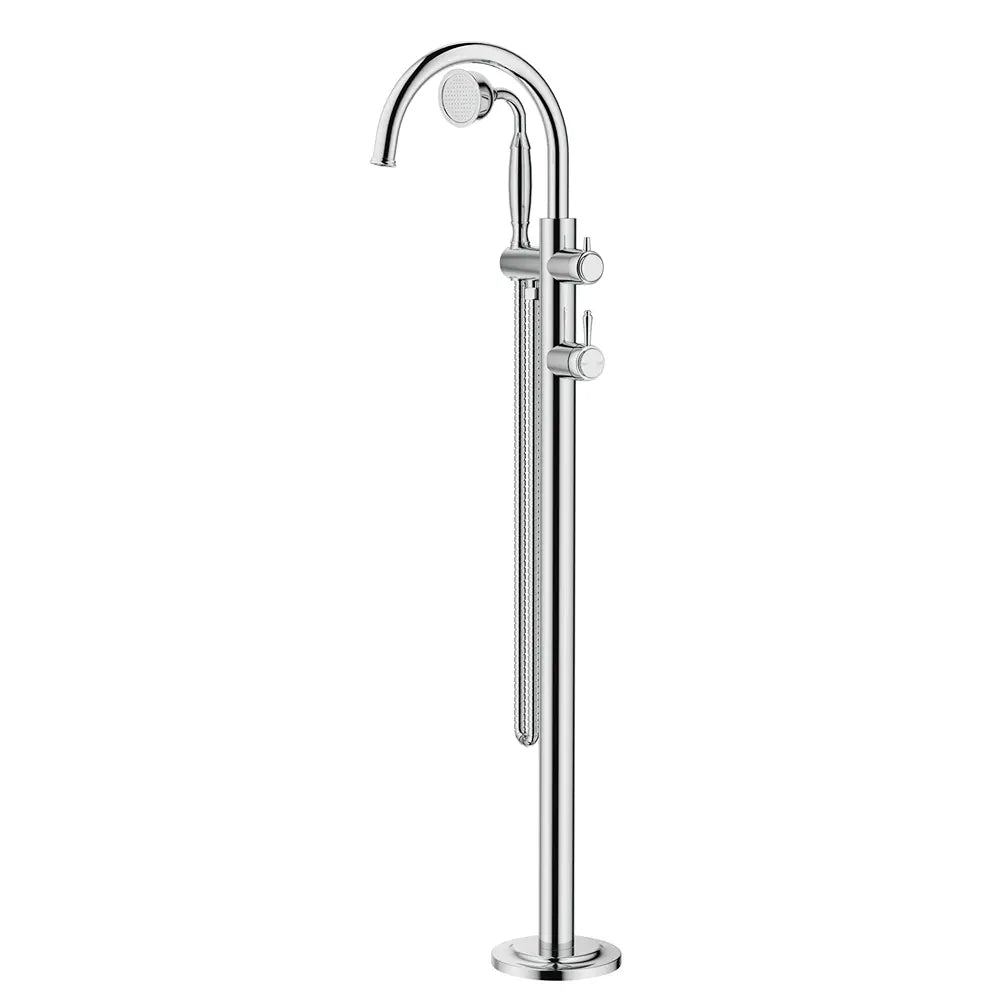 Mica Heritage Freestanding Bath Mixer with Hand Shower Bella Vista