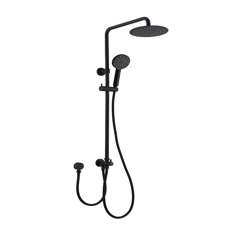 RUND MULTIFUNCTION HAND SHOWER WITH 200MM OVERHEAD Dual Hose RAIN SHOWER BUK