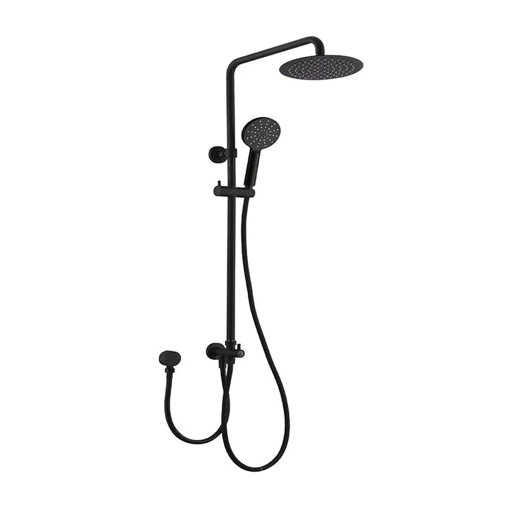 RUND MULTIFUNCTION HAND SHOWER WITH 200MM OVERHEAD Dual Hose RAIN SHOWER BUK
