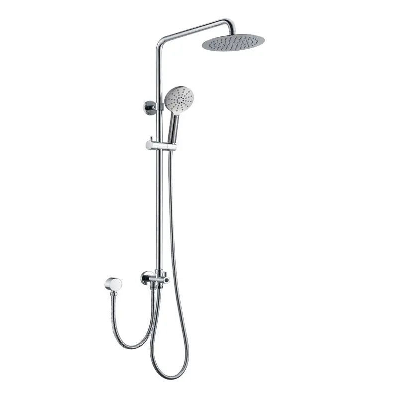 RUND MULTIFUNCTION HAND SHOWER WITH 200MM OVERHEAD Dual Hose RAIN SHOWER BUK