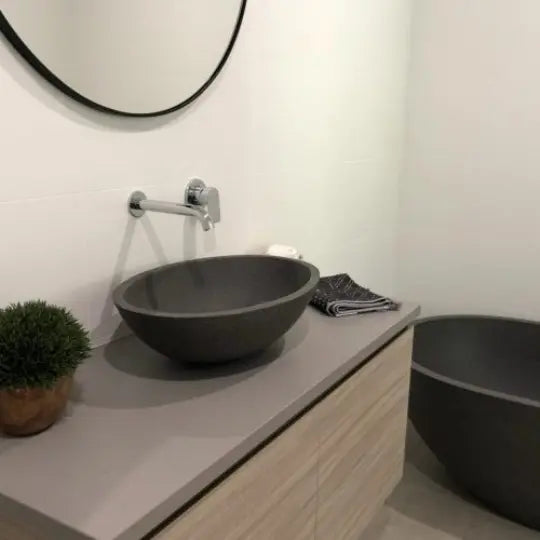 Pearl Above Counter Stone Basin - various finishes PIETRA BIANCA