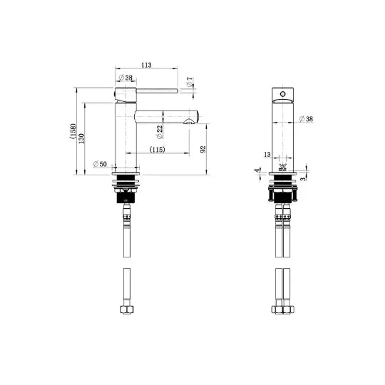 Nora Basin Mixer Modern National