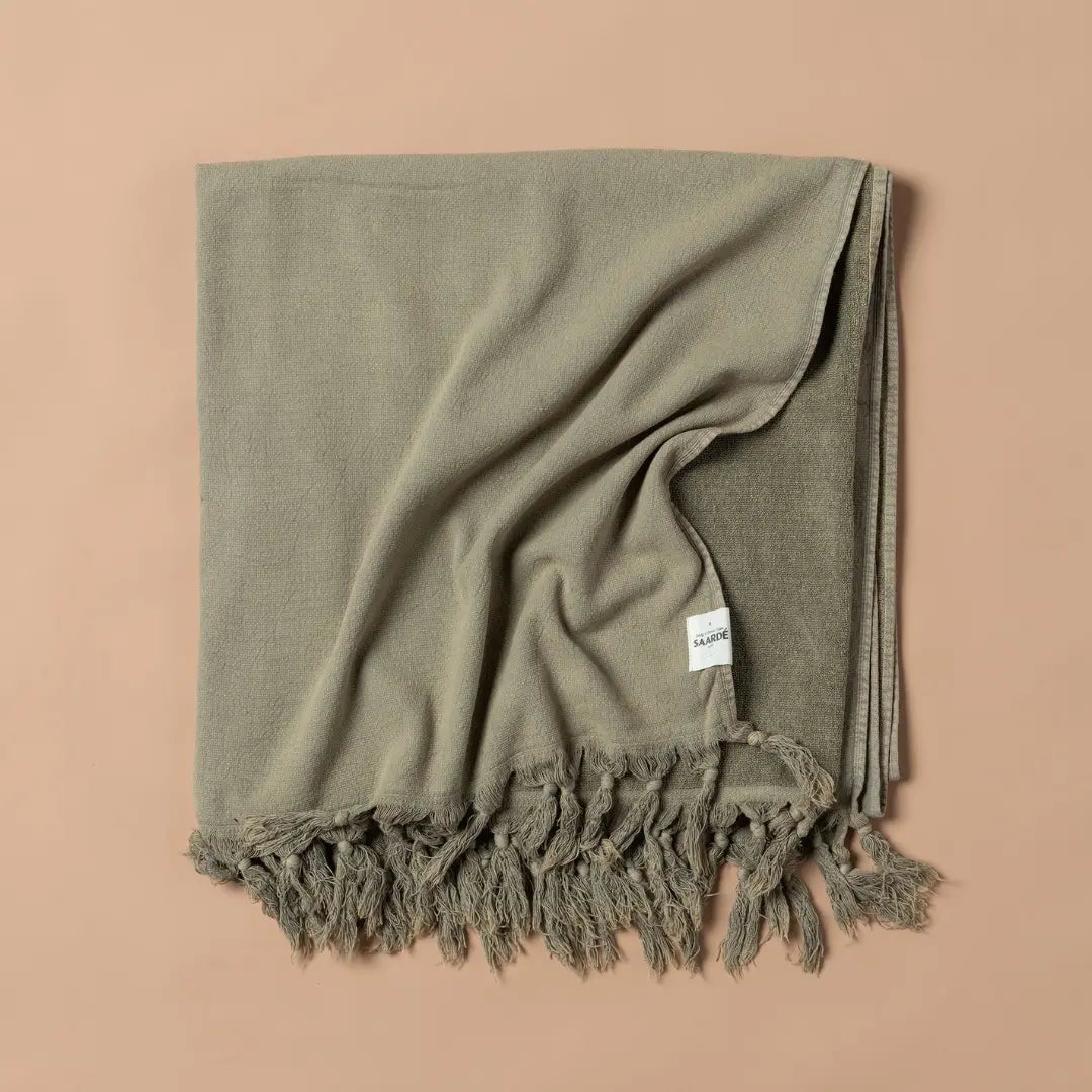 Vintage Wash Towel | Wash Olive Saardé