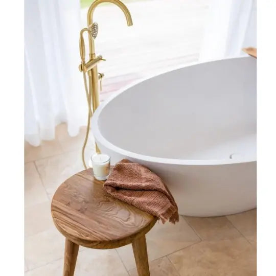Coco 1760 x 1030mm Stone Freestanding Bath - various finishes PIETRA BIANCA
