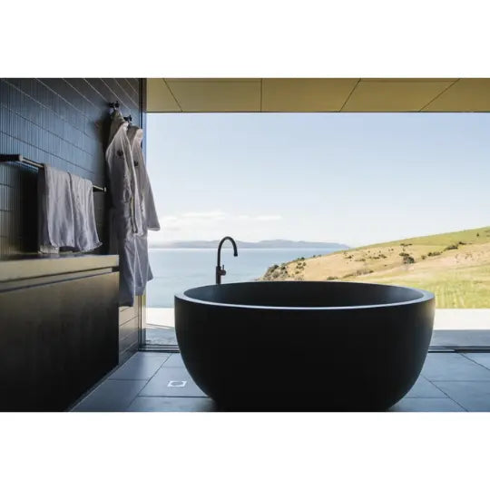 Romeo ROUND Stone Freestanding Bath 1350mm | 1500mm - various finishes PIETRA BIANCA