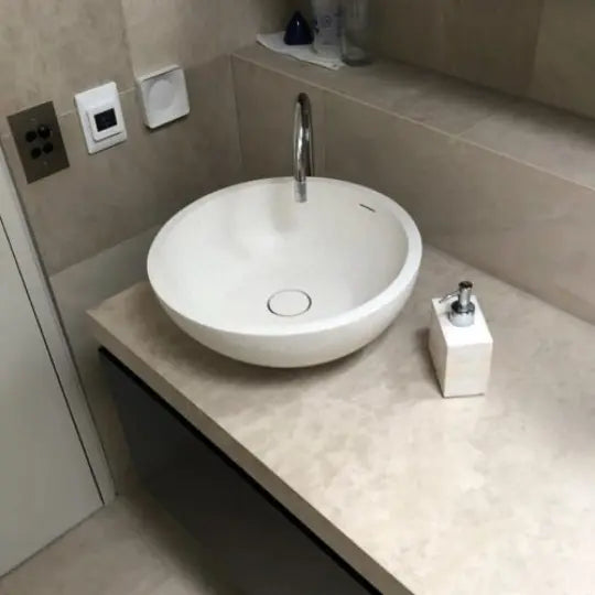 Surena Above Counter Stone Basin - various finishes PIETRA BIANCA