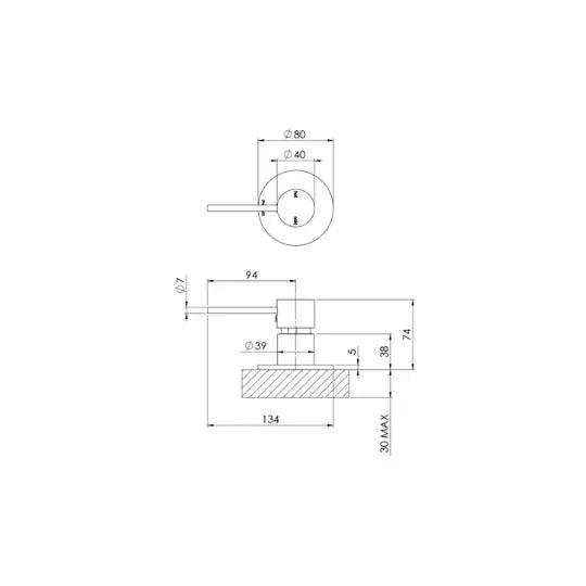 Vivid Slimline Hob Mixer Phoenix