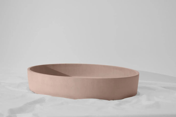 Oblong Concrete Basin Above Counter Concrete Republic