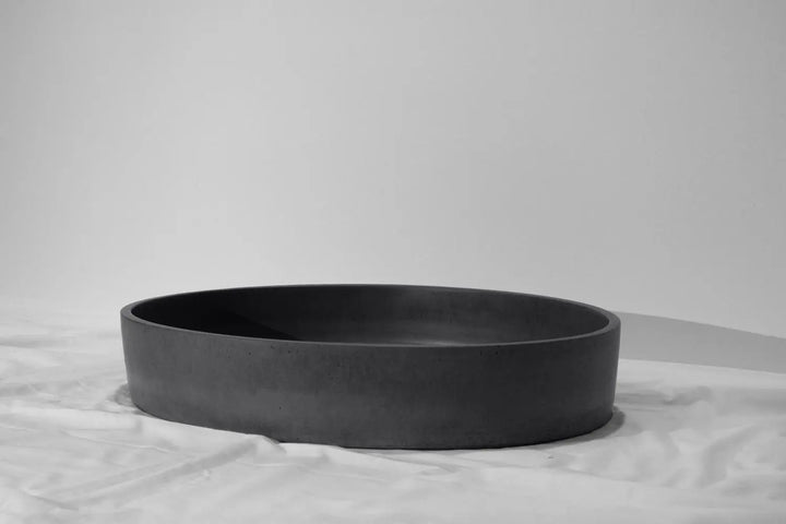 Oblong Concrete Basin Above Counter Concrete Republic